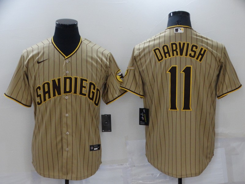 Men's San Diego Padres Yu Darvish #11 Tan Jersey